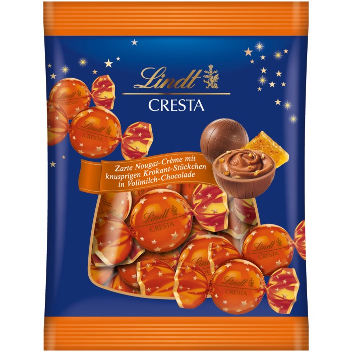 Lindt Cresta Kugeln mit Nougat und Krokant 101g / 3.56 oz