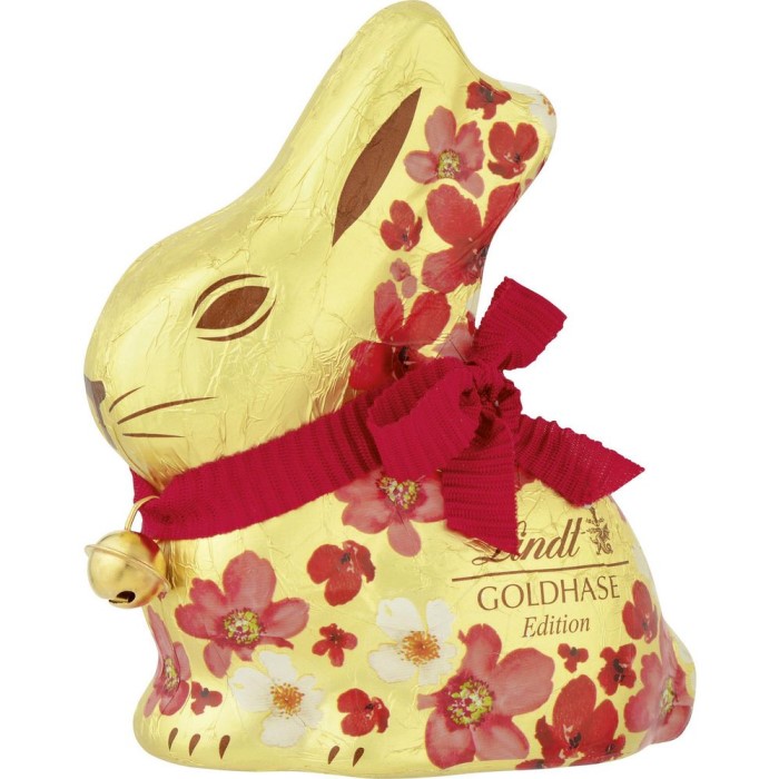 Lindt Schokoladen Goldhase Blumen Edition Ostern 100g / 3.52 oz