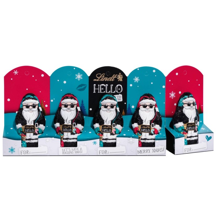 Lindt Hello Mini Santas 5 x 10g = 50g / 1.76 oz