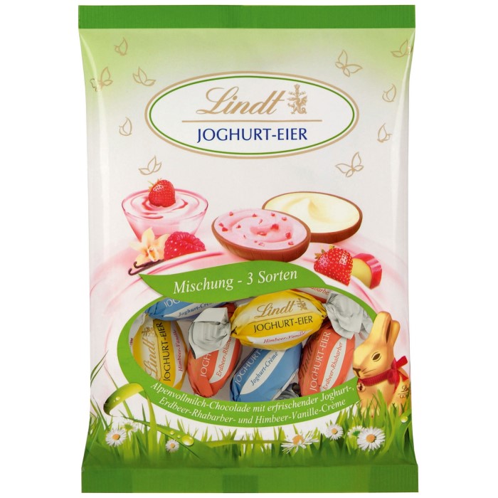 Lindt Joghurt Schokoladen Ostereier Mischung 140g / 4.93 oz