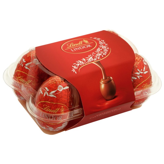 Lindt Lindor Eierkarton Vollmilchschokolade Geschenkbox zu Ostern 168g / 5.92 oz