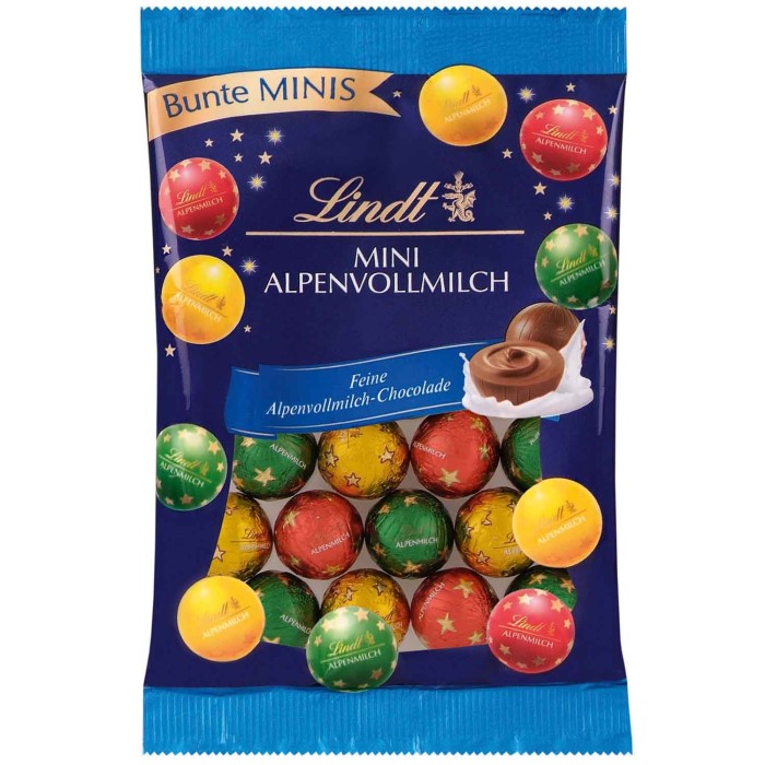 Lindt Bunte Mini-Kugeln aus Alpenvollmilchschokolade 100g / 3.52 oz