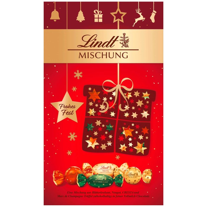 Lindt Mischung Weihnachtsgeschenk 180g / 6.34 oz