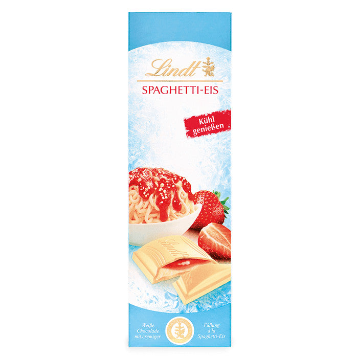 Lindt Spaghetti-Eis Weiße Schokoladen Tafel 100g / 3.52oz