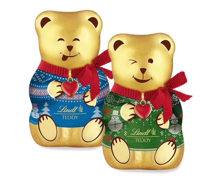 Lindt Teddy Pullover Blau oder Grün 100g / 3.52 oz