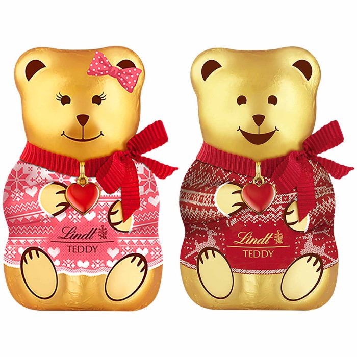 Lindt Teddy Pullover Rot oder Rosa 100g / 3.52 oz