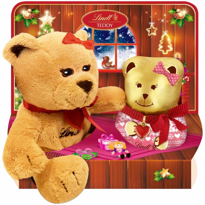 Lindt Teddy mit Plüschfigur Mädchen 100g / 3.52 oz