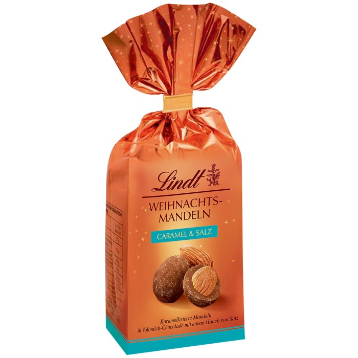 Lindt Weihnachts-Mandeln Caramel & Salz 100g / 3.52 oz