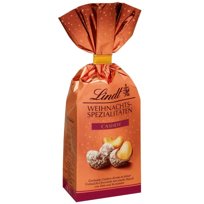 Lindt Weihnachts-Spezialitäten Cashew 100g / 3.52 oz