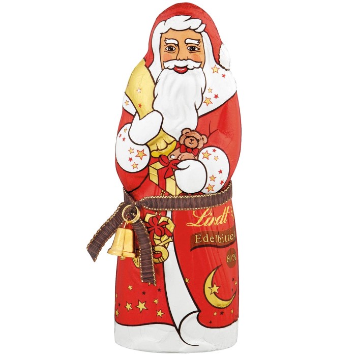 Lindt Weihnachtsmann Edelbitter Schokolade 60% 125g / 4.4 oz