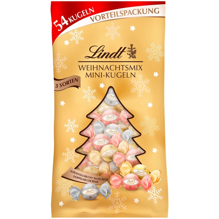 Lindt Weihnachtsmix Mini-Kugeln Glamour XXL 268g / 9.45 oz