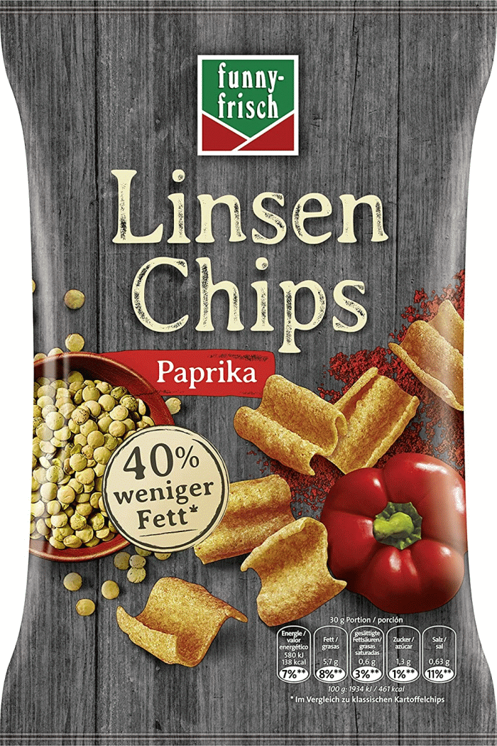 funny-frisch Linsen Chips Paprika 90g