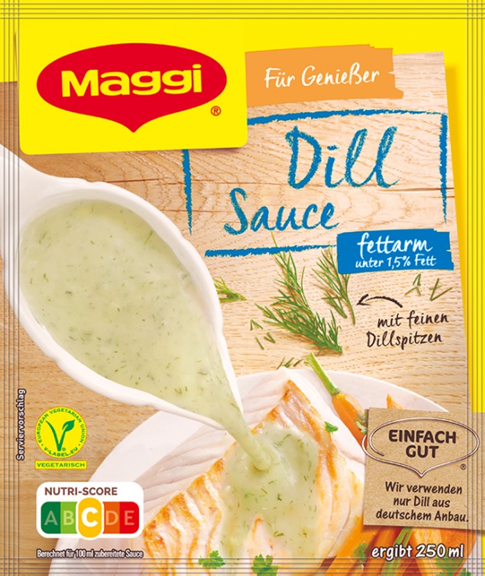 Maggi Für Genießer Dill Sauce fettarm ergibt 250ml / 8.45 fl.oz.