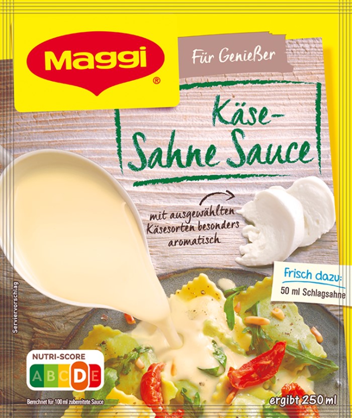 Maggi Für Genießer Käse Sahne Sauce ergibt 250ml / 8.45 fl.oz.