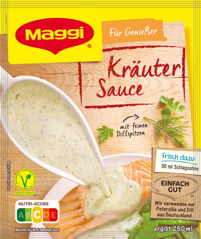 Maggi Für Genießer Kräuter Sauce ergibt 250ml / 8.45 fl.oz.