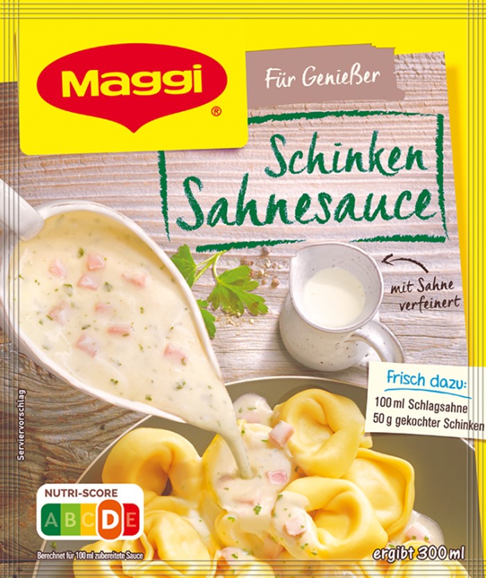 Maggi Für Genießer Schinken Sahne Sauce ergibt 250ml / 8.45 fl.oz.