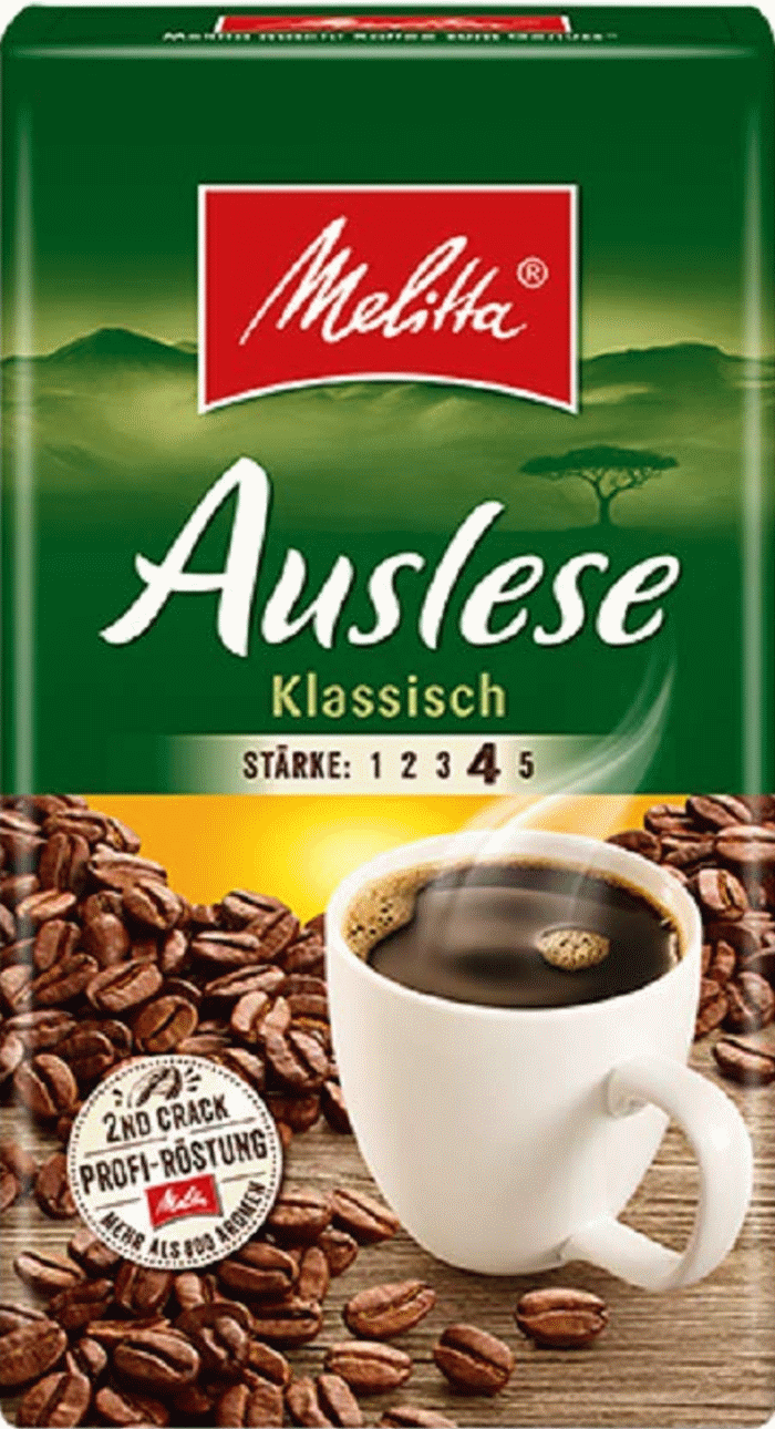 Melitta Kaffee Auslese Klassisch gemahlener Filterkaffee 500g