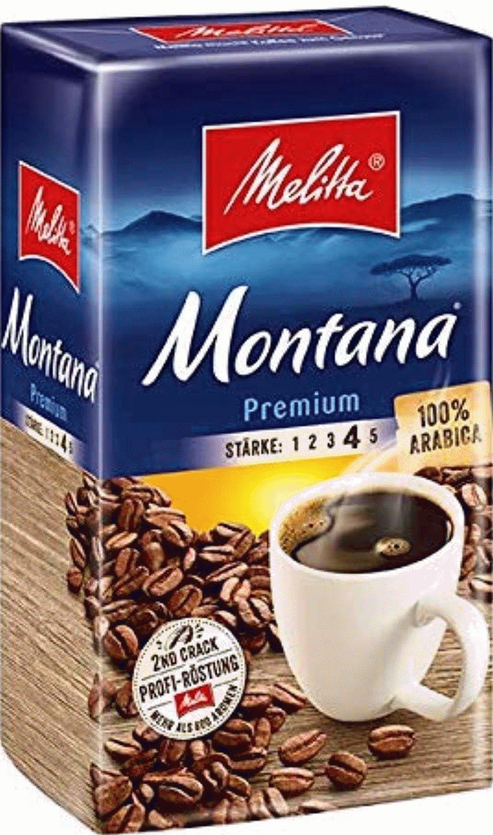 Melitta Kaffee Montana Premium gemahlener Filterkaffee 500g