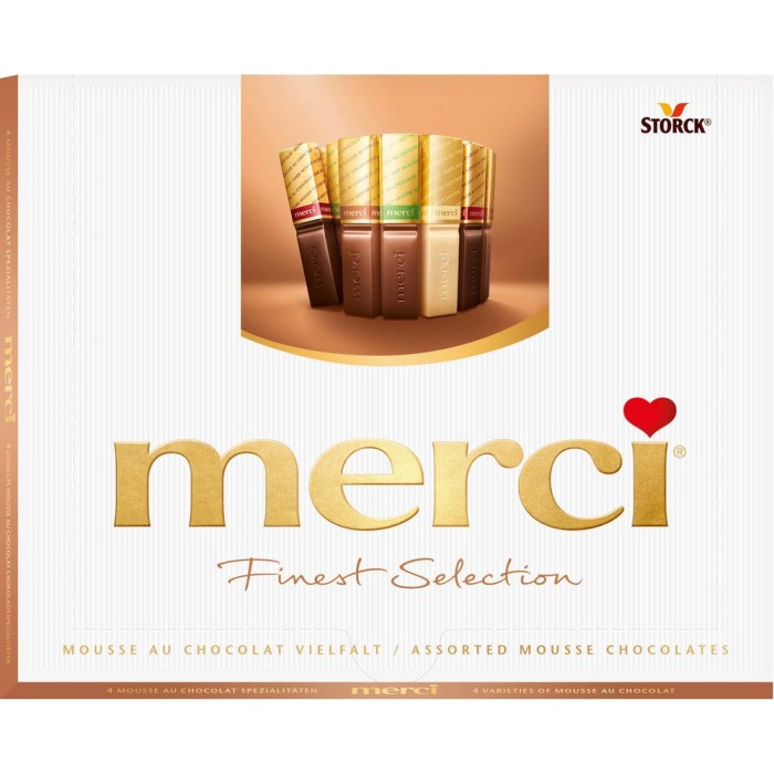 Storck Merci Finest Selection Mousse Au Chocolat Vielfalt 210g / 7.4 oz