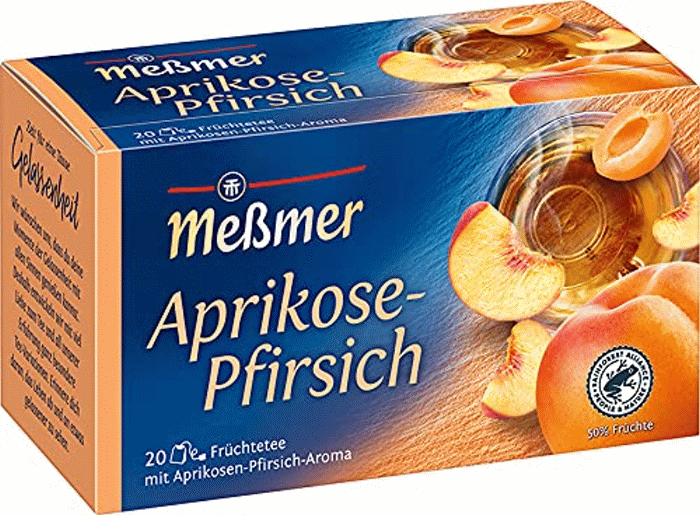 Meßmer Früchtetee Aprikose Pfirsich 20 Teebeutel