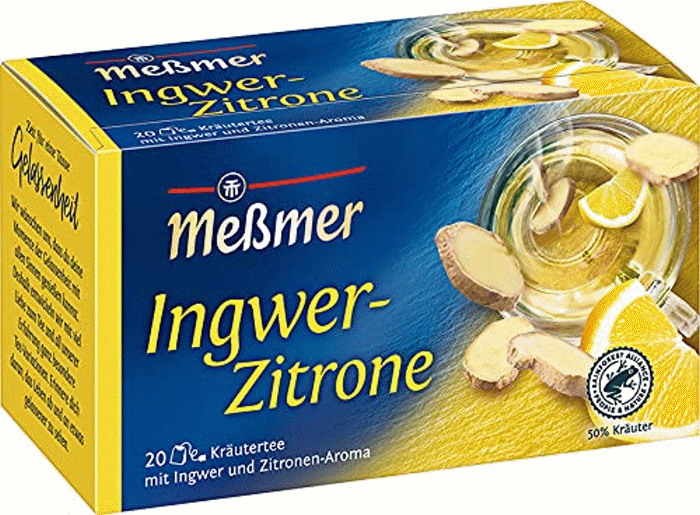 Meßmer Kräutertee Ingwer Zitrone 20 Teebeutel