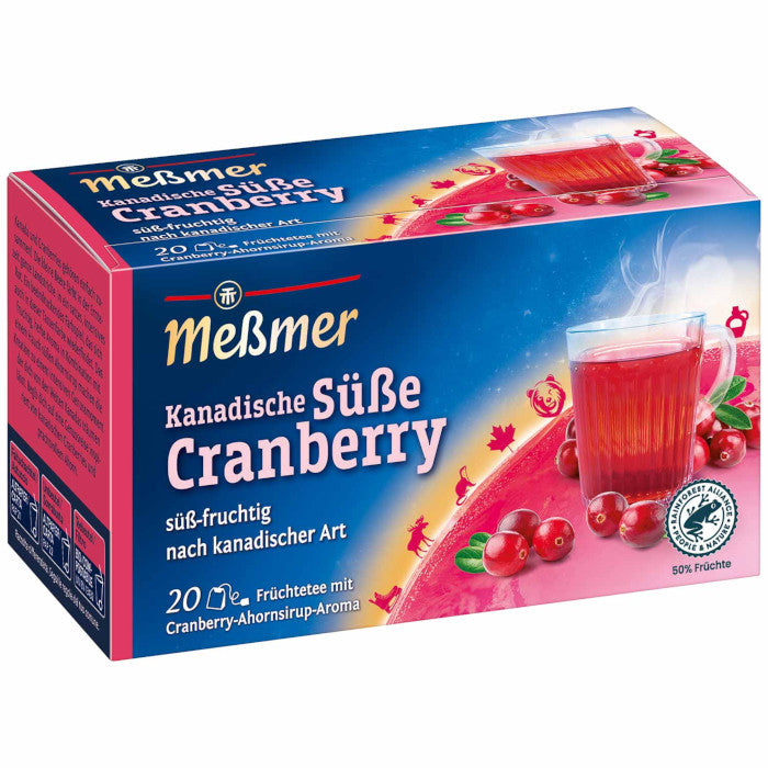 Meßmer Ländertee Kanadische Süße Cranberry 20 Teebeutel