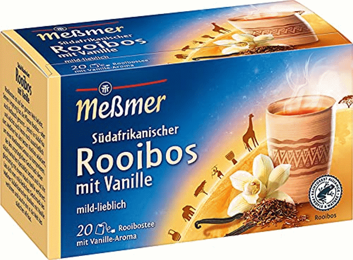 Meßmer Ländertee Südafrikanischer Rooibos Vanille 20 Teebeutel
