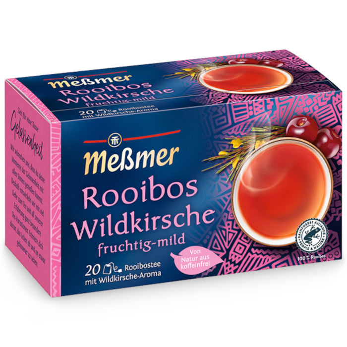 Meßmer Rooibos Wildkirsche aromatisierter Rooibostee 20 Teebeutel