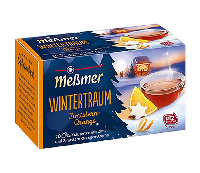 Meßmer Wintertraum Zimtstern-Orange Kräutertee 20 Teebeutel