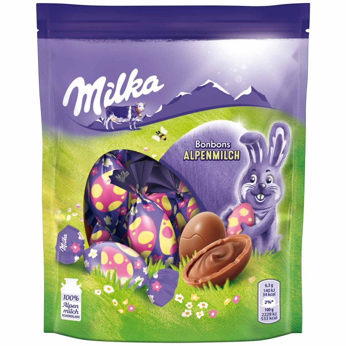 Milka Schokoladen Bonbons Alpenmilch Ostern 86g / 3.03 oz