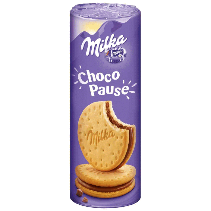 Milka Choco Pause Doppelkekse gefüllt mit Alpenmilch Schokolade 260g