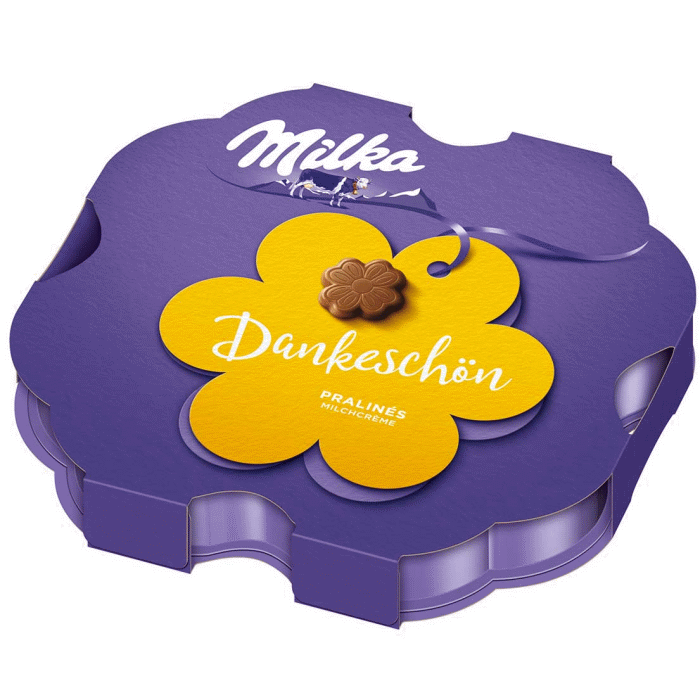 Milka Dankeschön Pralinés Milchcrème Schokolade Pralinen 44g