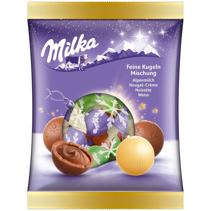 Milka Feine Schokoladen Kugeln Mischung 130g / 4.69 oz