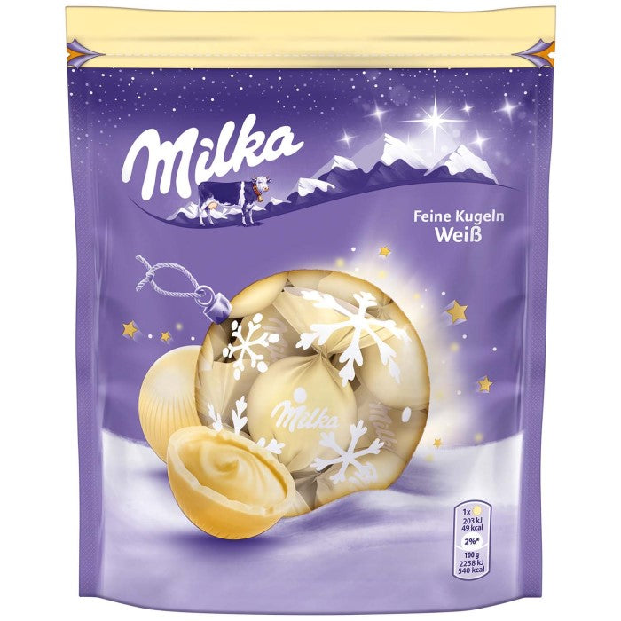 Milka Feine Schokoladen Kugeln Weiß 90g / 3.17 oz