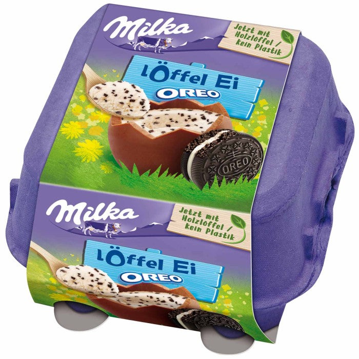 Milka Löffel-Eier Oreo Alpenmilch Schokolade 4 Stück Ostern 136g / 4.79 oz