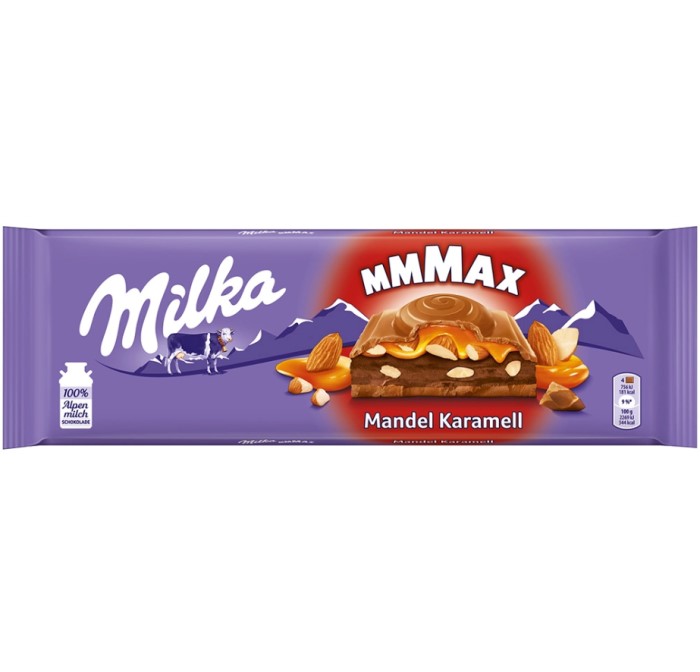 Milka Mmmax Mandel Karamell Alpenmilchschokolade 300g / 10.58 oz