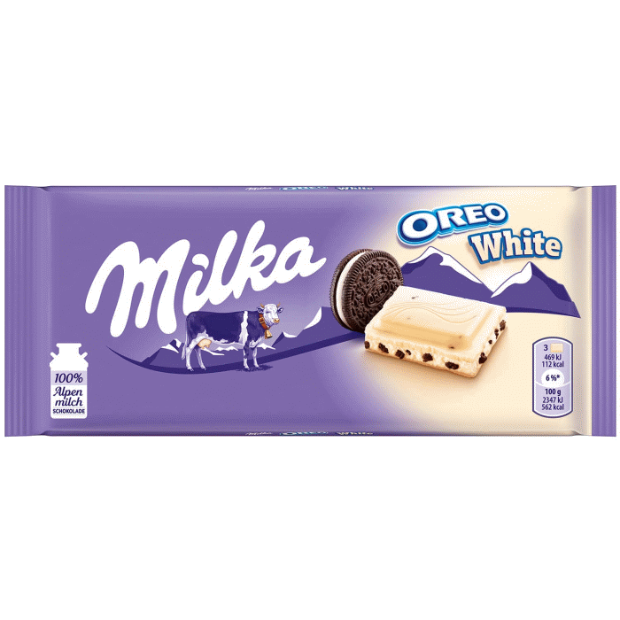 Milka Oreo White Schokolade 100g / 3.53 oz
