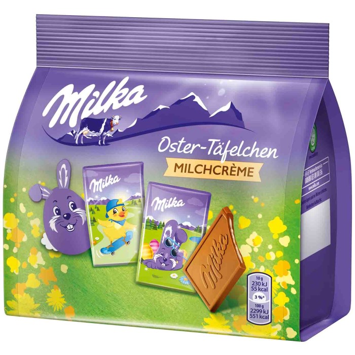 Milka Oster-Täfelchen Milchcrème Alpenmilchschokolade 150g / 5.29 oz