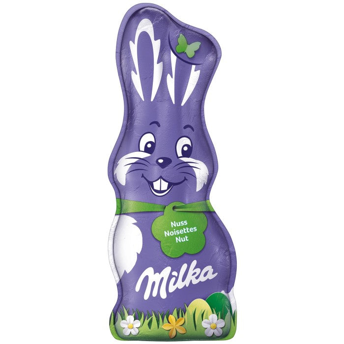 Milka Schmunzelhase Nuss Alpenmilch Schokoladen Osterhase 45g / 1.58 oz