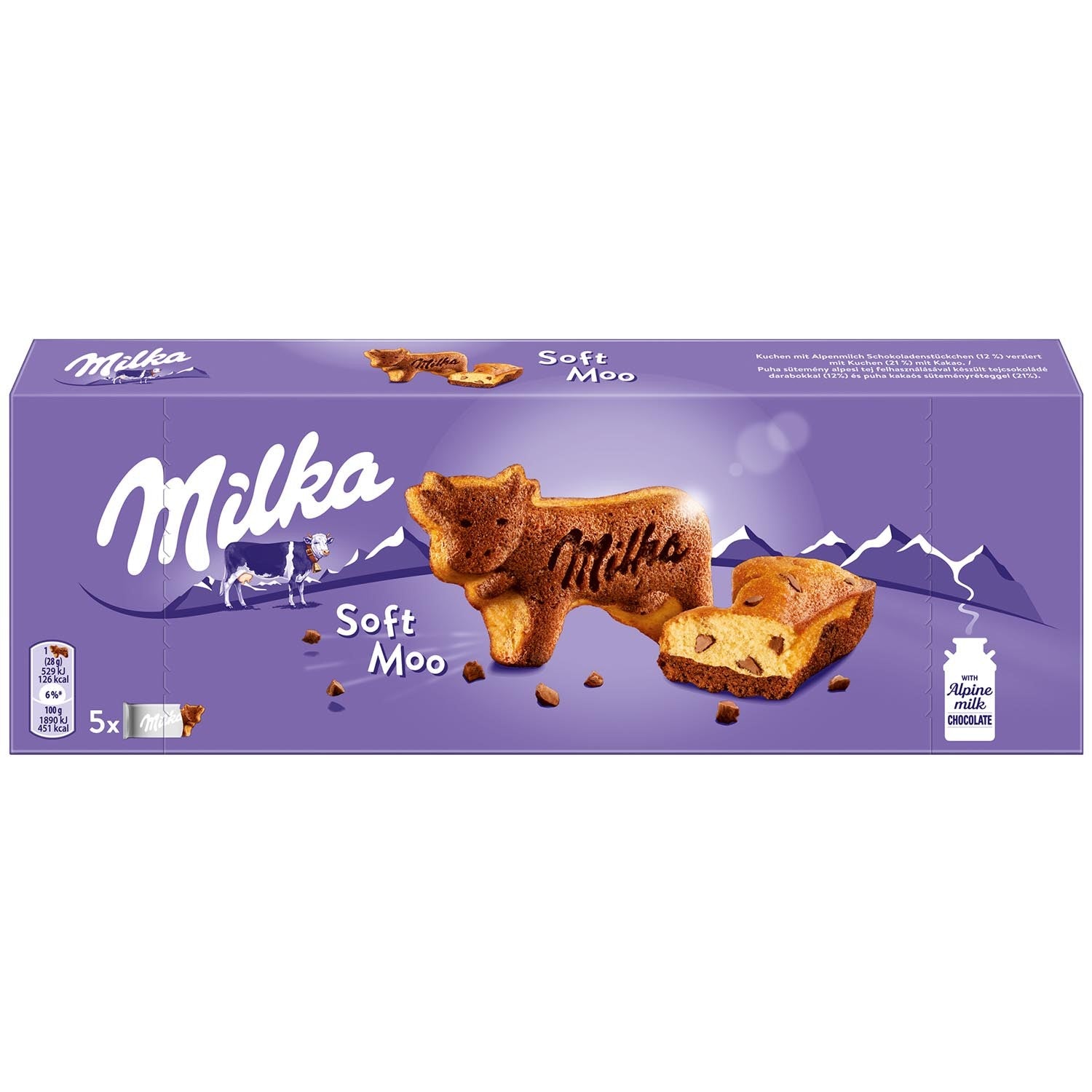 Milka Kleine Kuchen Soft Moo mit Alpenmilchschokolade 140g / 4.93 oz