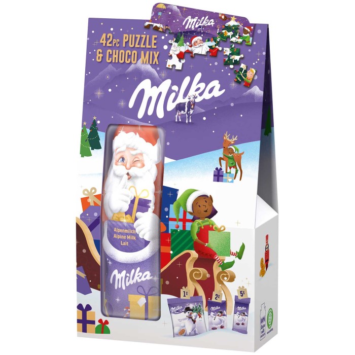 Milka Puzzle & Choco Mix Weihnachten 124g / 4.37 oz