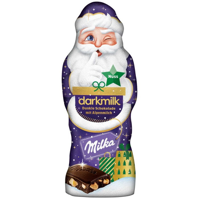 Milka Schokoladen Weihnachtsmann Darkmilk Nuss 100g / 3.52 oz