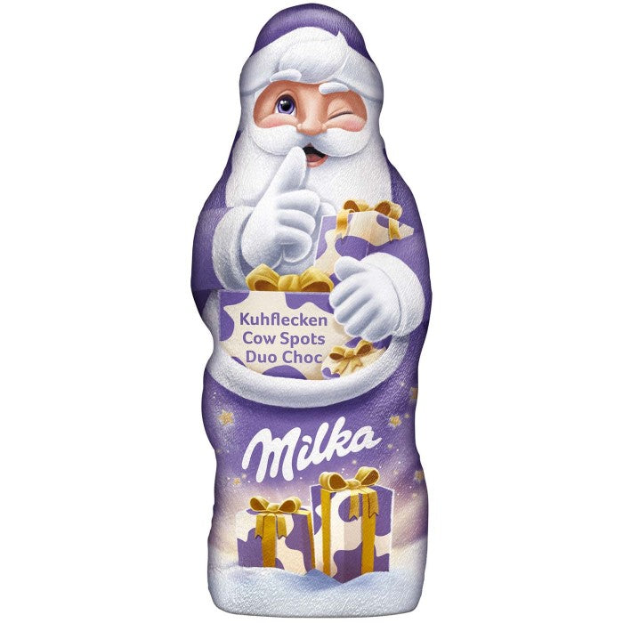 Milka Weihnachtsmann Kuhflecken mit 2 Sorten Schokolade 100g / 3.52 oz