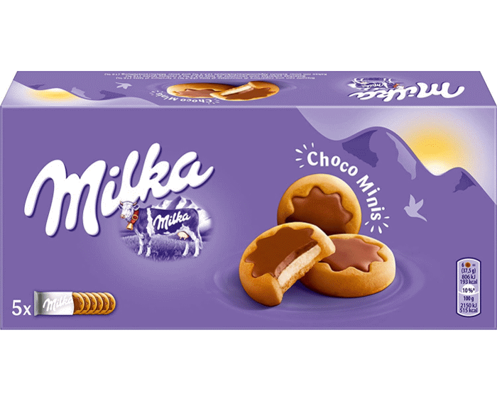 Milka Choco Mini Stars gefüllte Kekse in Sternform 185g