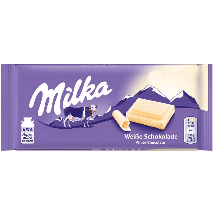 Milka Weisse Schokolade 100g / 3.53 oz