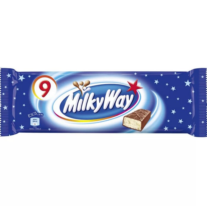Milky Way Schokoladenriegel mit Candy-Creme 193,5g