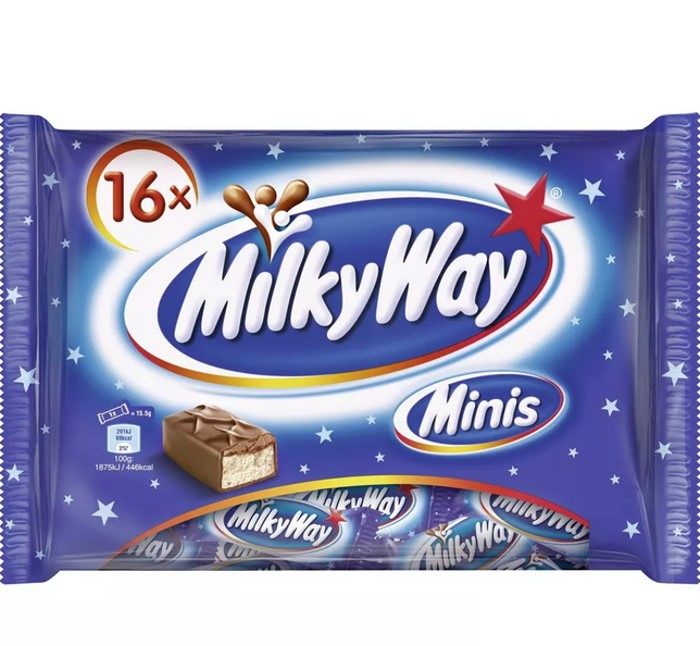 Milky Way Minis Schokoladenriegel mit Candy-Creme 275g