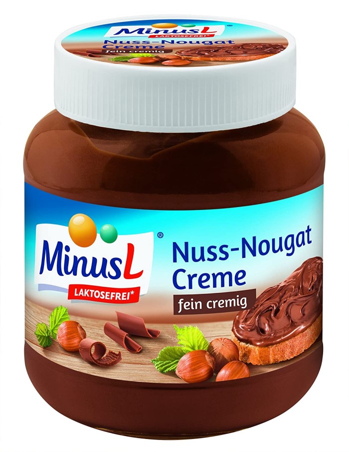 MinusL Nuss-Nougat Creme Laktosefrei 400g / 14.1oz
