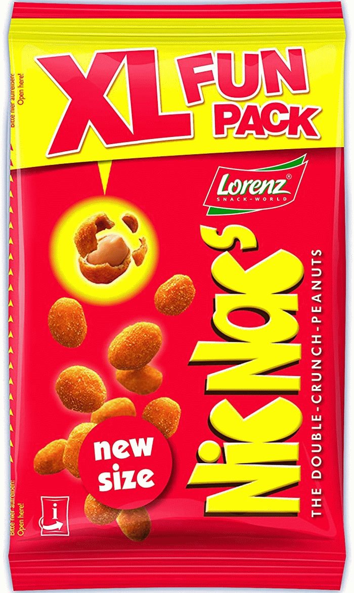 Lorenz Nic Nac´s XL Fun Pack Erdnüsse in knuspriger Teighülle 180g
