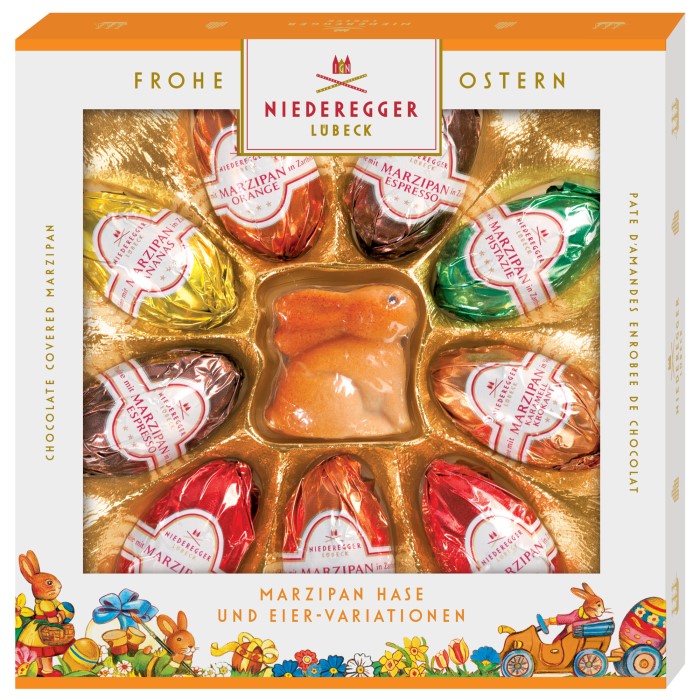 Niederegger Marzipan Hase und Eier Variationen Ostern 175g / 6.17 oz